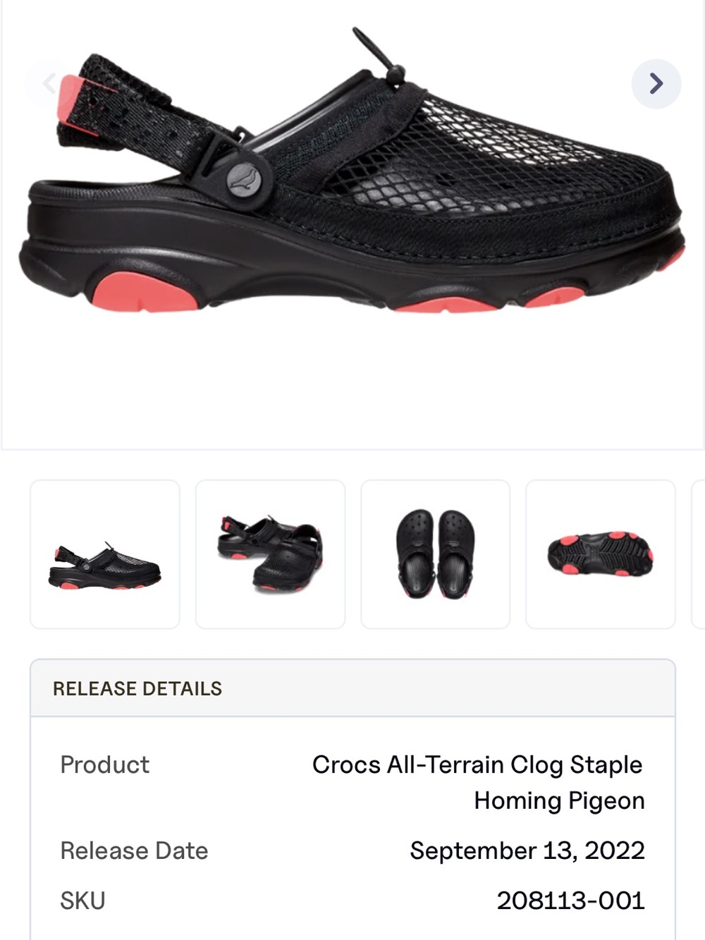 New Crocs All-Terrain Clog Staple Homing Pigeon Shoe